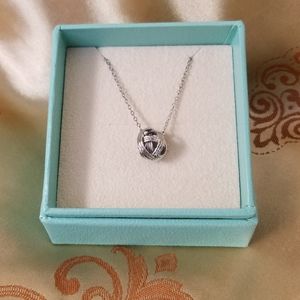 Yarn Ball Charm Necklace S925 Sterling Silver